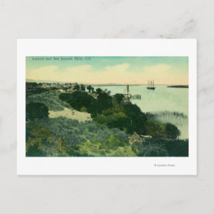 Carte Postale Vue aérienne de la rivière Antioch et San Joaquin
