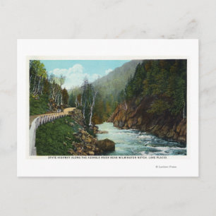 Carte Postale Vue aérienne de la rivière Ausable près de Wilming