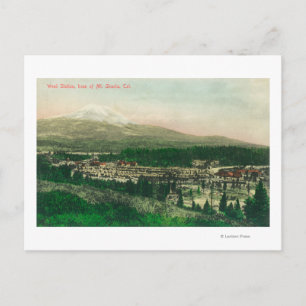 Carte Postale Vue aérienne de la station de mauvaises herbes à l