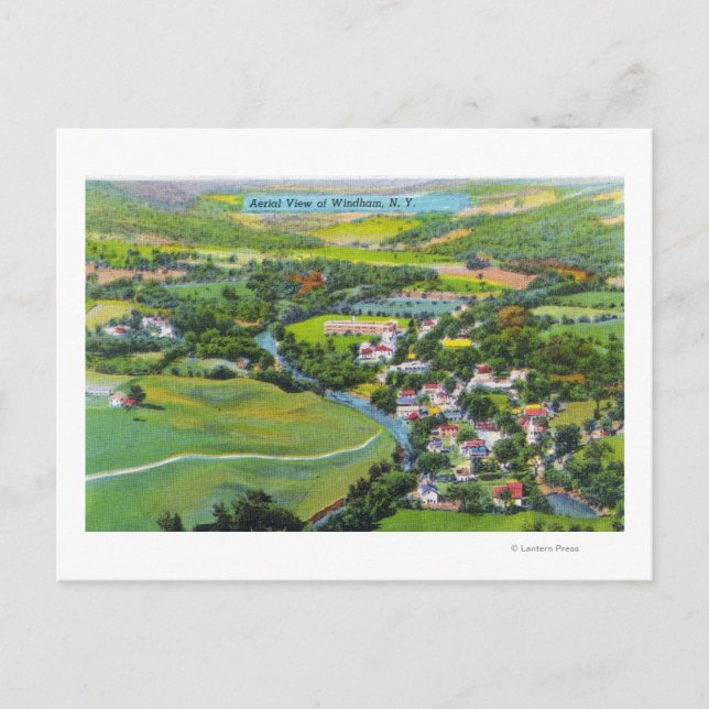 Carte Postale Vue aérienne de la ville (Devant)