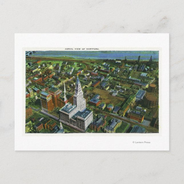 Carte Postale Vue aérienne de la ville 2 (Devant)