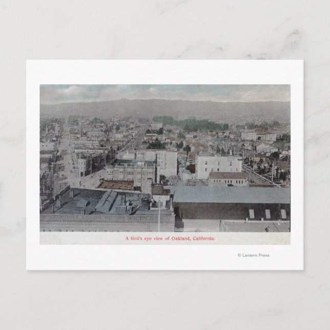 Carte Postale Vue aérienne de la ville # 2Oakland, CA (Devant)