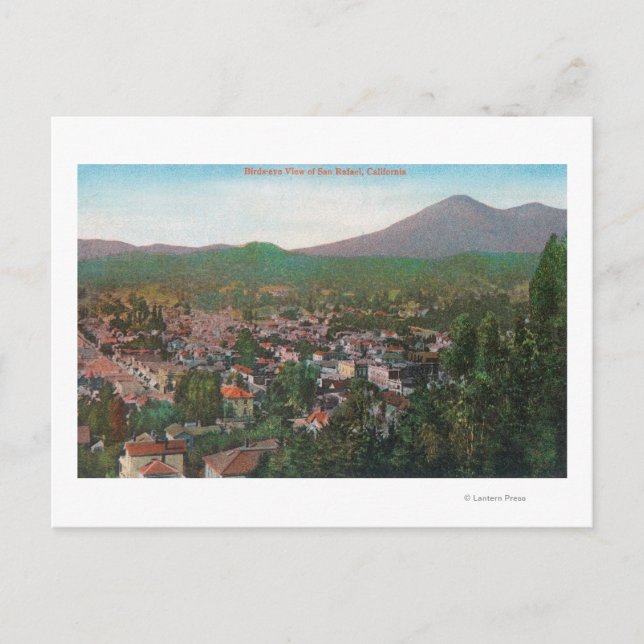 Carte Postale Vue aérienne de la ville de San Rafael, CA (Devant)
