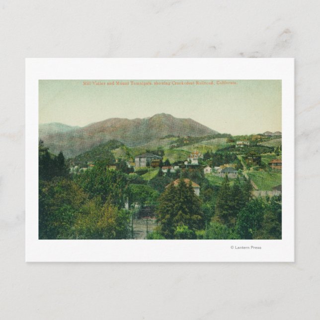 Carte Postale Vue aérienne de la ville, Mont Tamalpais (Devant)