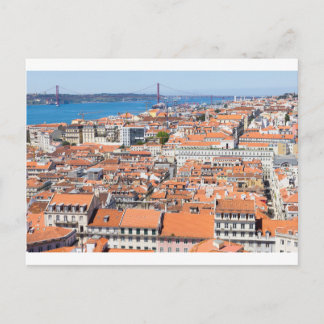 Carte Postale Vue aérienne de Lisbonne, Portugal