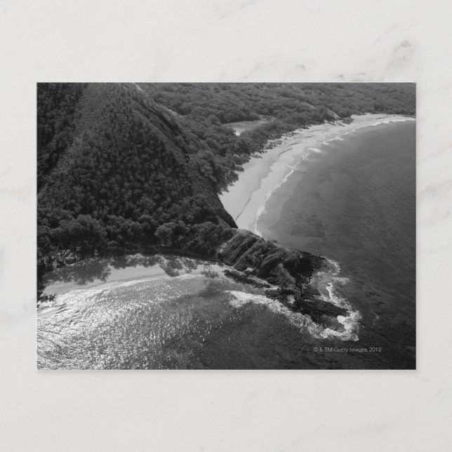 Carte Postale Vue aérienne de Makena Beach, Maui, Hawaii (Devant)