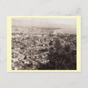 Carte Postale Vue aérienne de Père Noël Barbara, Californie Vint