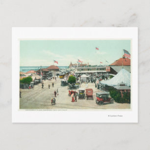 Carte Postale Vue aérienne de Tent City et Amusement Plaza