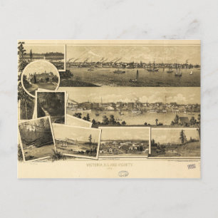 Carte Postale Vue aérienne de Victoria (Colombie-Britannique) (1