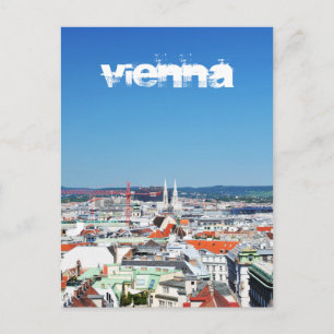 Carte Postale Vue aérienne de Vienne, Autriche