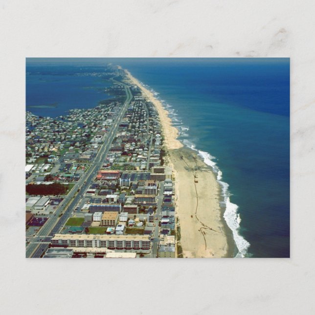 Carte Postale Vue aérienne d'Ocean City Maryland (Devant)