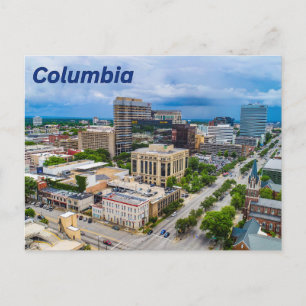 Carte Postale Vue aérienne du centre-ville de Columbia, Caroline