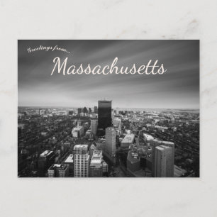 Carte Postale Vue aérienne du Massachusetts de Boston