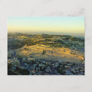 Carte Postale Vue aérienne du Mont des Oliviers Jérésalem Israël