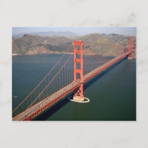 Carte Postale Vue aérienne du pont Golden Gate dans le 2
