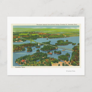 Carte Postale Vue aérienne du pont international