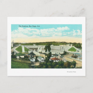 Carte Postale Vue aérienne du stade San Diego, CA