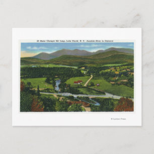 Carte Postale Vue aérienne du tremplin de ski olympique de 60 mè