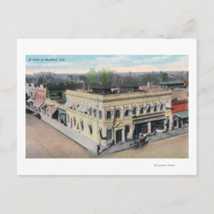 Carte Postale Vue aérienne d'un coin de la rue Hanford