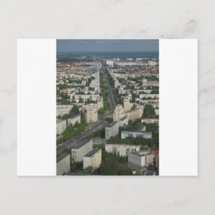 Carte Postale Vue aérienne Karl Marx Allee Berlin Allemagne