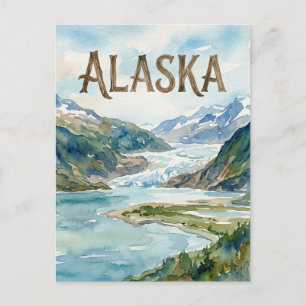 carte postale vue alaska