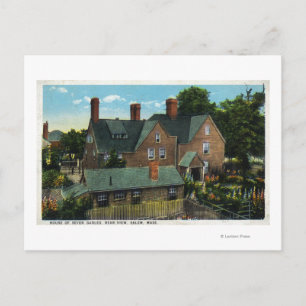 Carte Postale Vue arrière de la maison de sept pignons