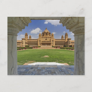 Carte Postale Vue arrière de l'hôtel Umaid Bhawan Palace, Jodjpu