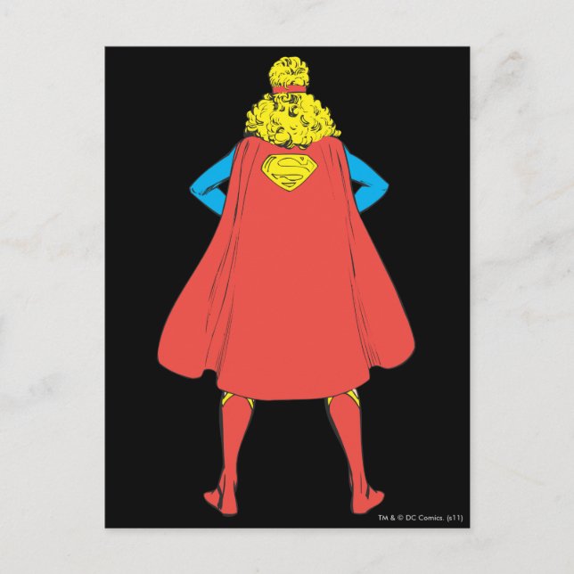 Carte Postale Vue arrière Supergirl (Devant)