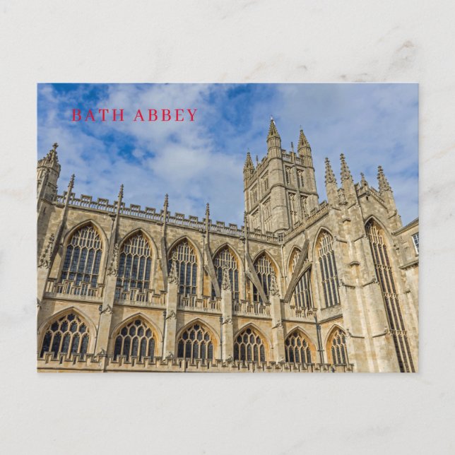 Carte postale vue Bath Abbey (Devant)