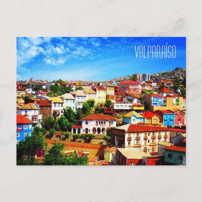 Carte Postale vue chili valparaíso (Devant)