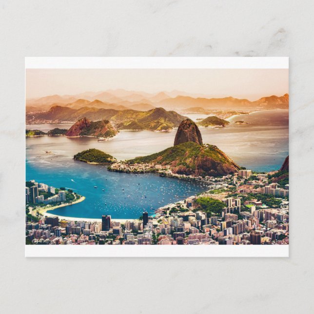 Carte Postale Vue Cityscape De Rio De Janeiro (Devant)