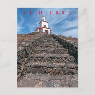Carte postale vue clocher de l'église El Hierro