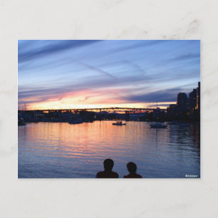 Carte postale Vue coucher de soleil