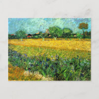 Vue d'Arles avec Irises au premier plan