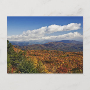 Carte Postale Vue d'automne sur les montagnes du sud des Appalac