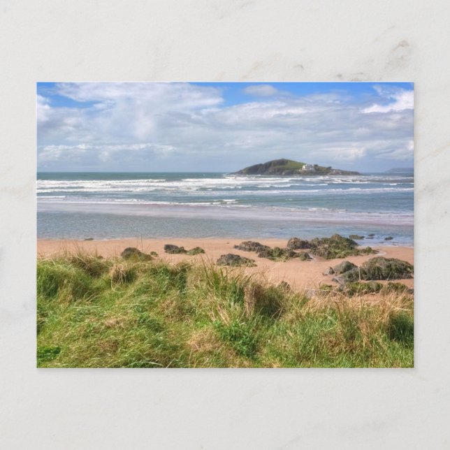 Carte Postale Vue de Bantham et Burgh Island (Devant)