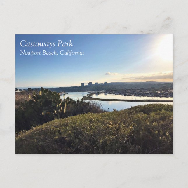 Carte Postale Vue de Castaways Park, Newport Beach, CA (Devant)