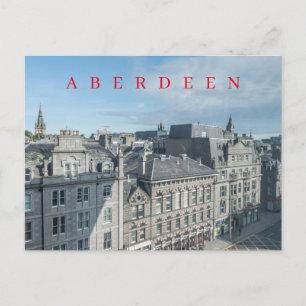carte postale vue de Castle Street Aberdeen