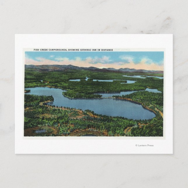 Carte Postale Vue de Chapel Pond Road près de Keene Valley (Devant)