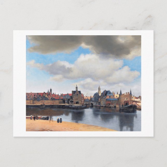 Carte Postale Vue de Delft, Johannes Vermeer, 1659-1660 (Devant)