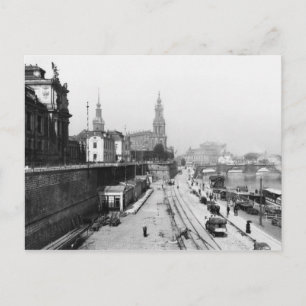 Carte Postale Vue de Dresde depuis la Bruehlsche Terrasse