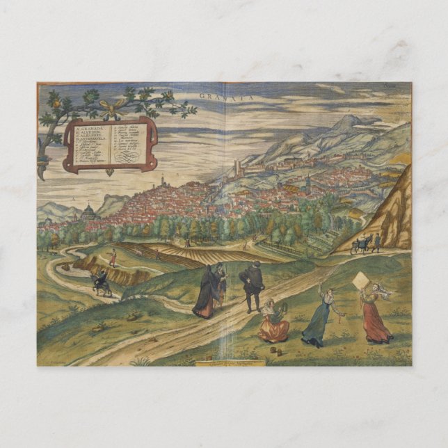 Carte Postale Vue de Grenade (Devant)