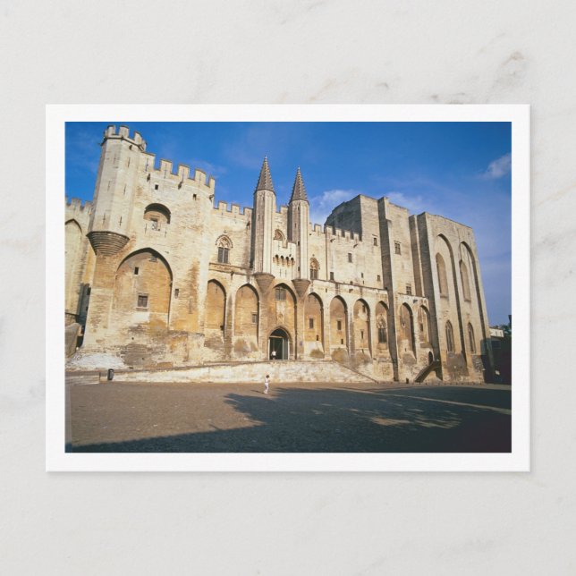 Carte Postale Vue de la façade d'entrée du Palais (photo) (Devant)