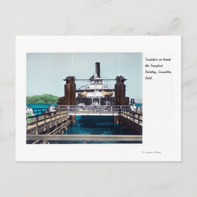 Carte Postale Vue de la Foire de Berkeley Ferryboat (Devant)