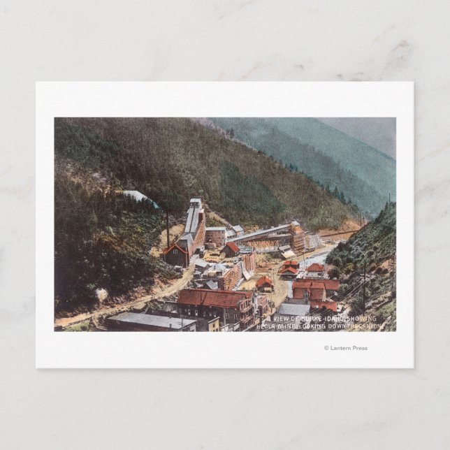 Carte Postale Vue de la mine Hecla sur le canyon (Devant)