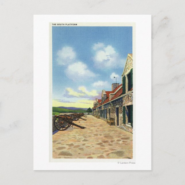 Carte Postale Vue de la plateforme Sud (Devant)