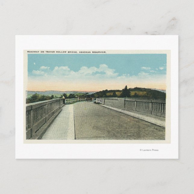 Carte Postale Vue de la route du pont Hollow Traveller (Devant)