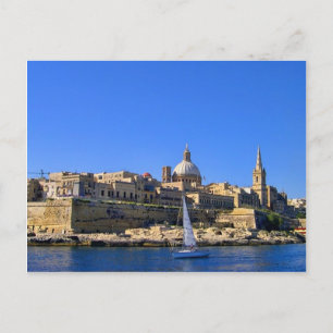 Carte Postale Vue de La Valette, Malte