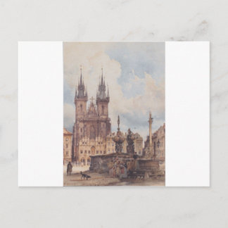 Carte Postale Vue de la Vieille Ville Carré avec l'Eglise
