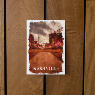 Carte Postale Vue de la ville de Nashville Tennessee